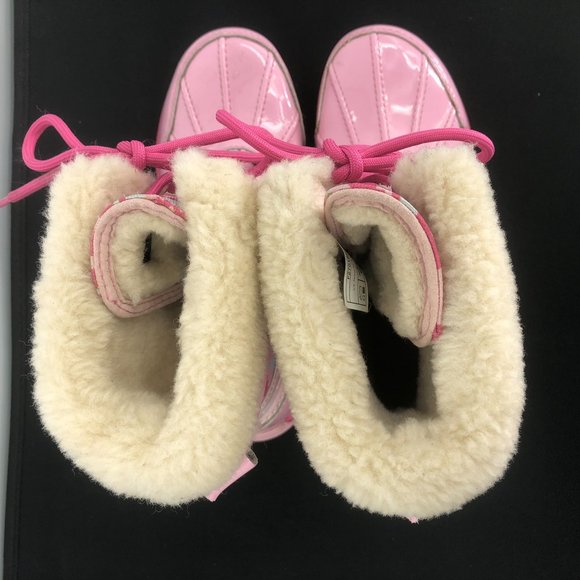 UGG GIRLS size 3 BOOTS BUTTE II PINK WATERPROOF BOOT SHEARLING Snow Rain Winter - Picture 6 of 15